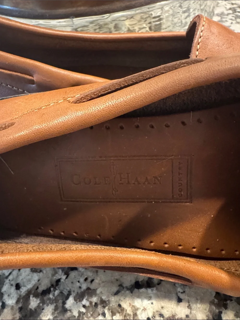 Cole Haan Country Brown Leather Tassel Loafers